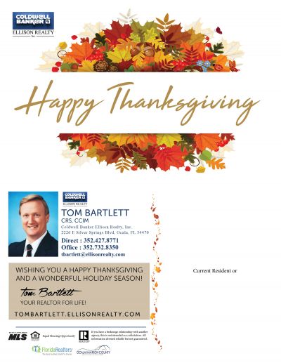 Bartlett Thanksgiving Card